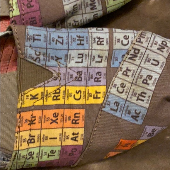 🔴3 for $15🔴 TOMS Size 11 Periodic Table Shoes - Picture 4 of 6